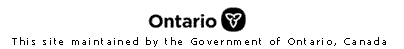 This site is maintained by the Government of Ontario, Canada